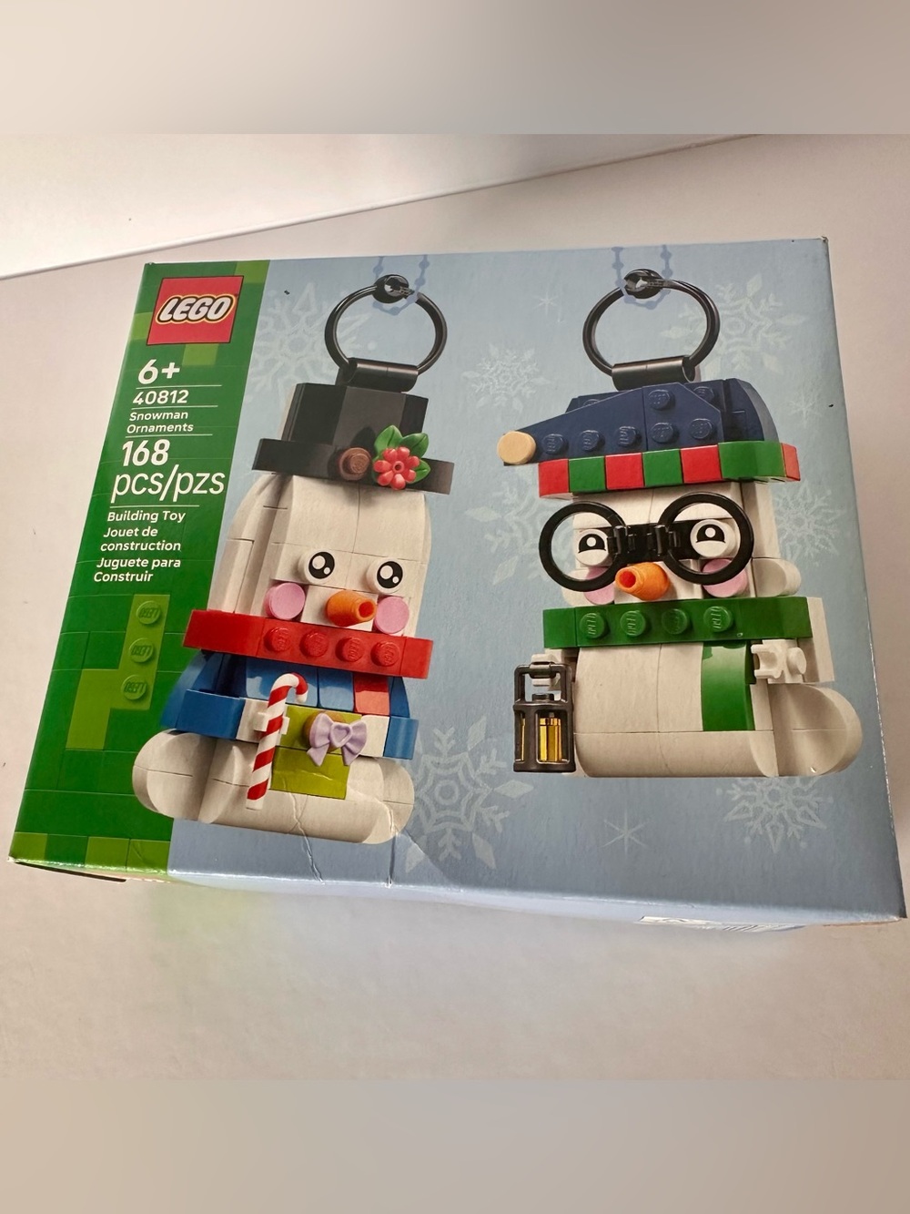 LEGO 40812 Snowman Ornaments 168 Pc Christmas Holiday Set NIB
